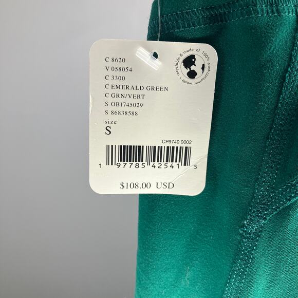 NWT FREE PEOPLE MOVEMENT Never Better Flare Pants Emerald Green Small - Picture 4 of 5